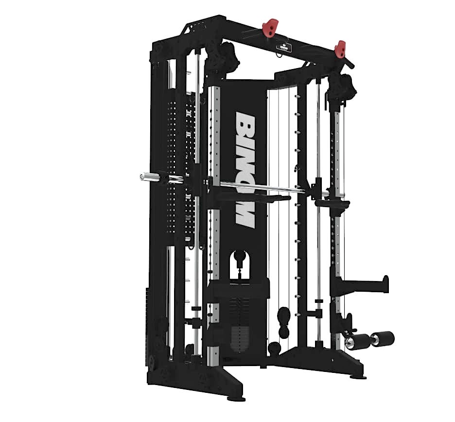 Binom Steel Force B17 Multigym 90 kg x 2 Multipower, Doppelrolle, Böden und Zubehör