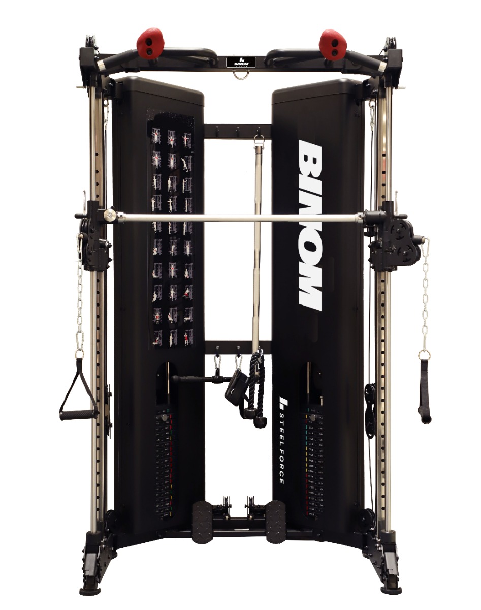 Binom Steel Force B16 Multigym, Double Pulley, Multipower, Rudern und Zubehör